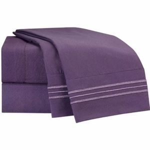 Full Eggplant Christopher Adams Collection Sheets Deep Pocket Oversized Mattress